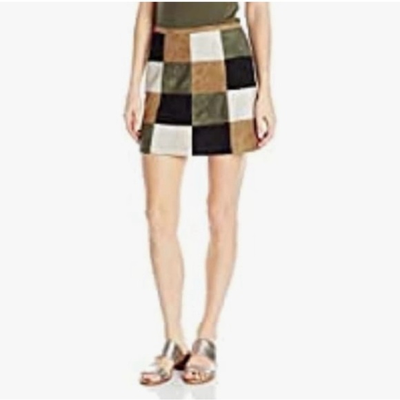 BB Dakota Dresses & Skirts - NWT Patchwork BB Dakota Miniskirt size 8
